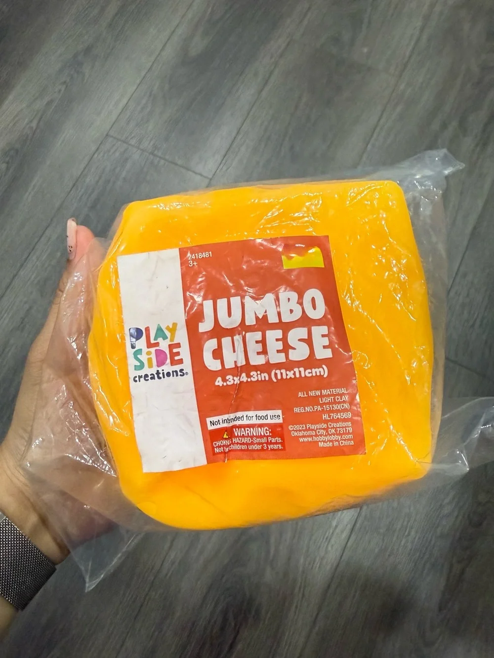 Jumbo Cheese Kids Clay - Yellow